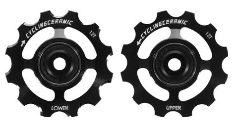 Cyclingceramic pulley wheels für sram 12v red axs / force axs black