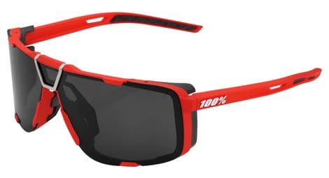 Gafas de sol 100% eastcraft - soft tact rojo - lentes negro espejadas