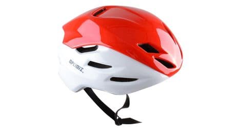 Casque de vélo hommes/femmes - rouge brillant - race aero