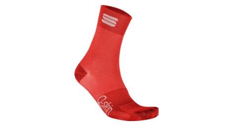 Chaussettes femme sportful matchy rouge