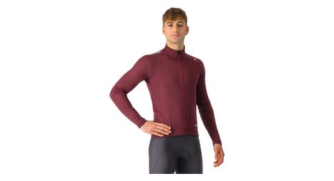 Castelli espresso air bordeaux long sleeve jacket
