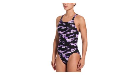 Nike Swim HydraStrong Asteroid Swoosh Badeanzug für Damen in Violett