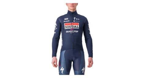 Castelli perfetto ros 2 soudal quick-step 2024 long sleeve jacket blue