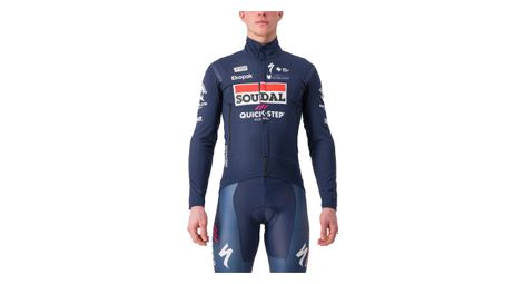 Chaqueta de manga larga castelli perfetto ros 2 soudal quick-step 2024 azul xl