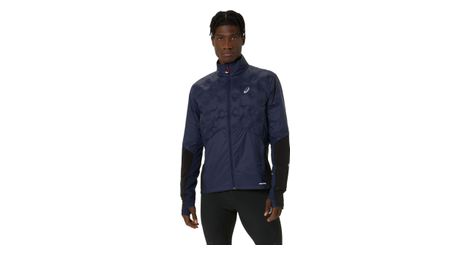 Asics road winter thermojacke blau herren
