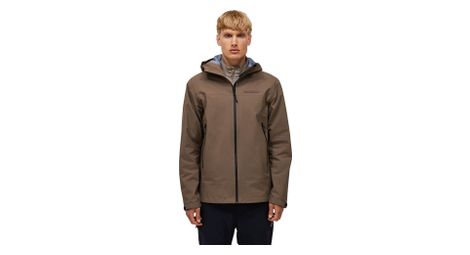 Giacca impermeabile Peak Performance Treeline Gore-Tex 3L marrone da uomo