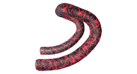 Ruban de cintre supacaz super sticky kush limited splat neon rouge avec bouchons