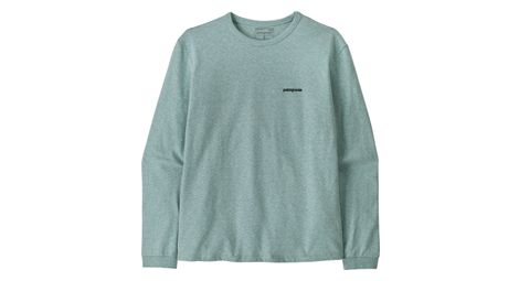 T-shirt manches longues patagonia p-6 logo responsibili-tee bleu femme