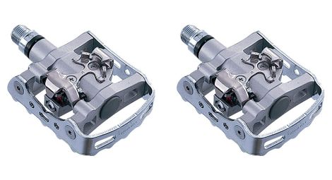 Shimano paire de pédales auto/plates pd-m324 argent