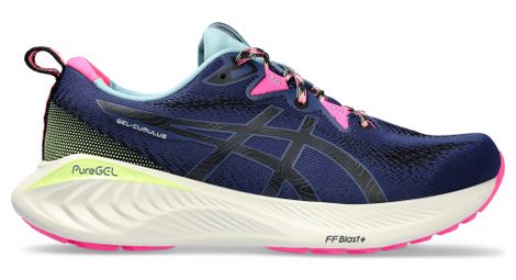 Asics gel cumulus 25 tr blue pink women's running shoes