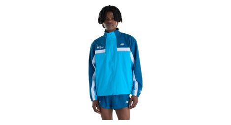 new balance nyc marathon men s blue windbreaker jacket