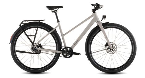 Vélo Fitness Cube Editor Pro FE Trapeze Shimano Nexus 8V Courroie 700 mm Beige Gris Oat 2026
