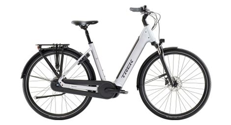 trek district 3 n7 540 ls electric city bike with shimano nexus 7 speed 540 wh bosch battery 60 nm torque 700 mm lunar silver 2027