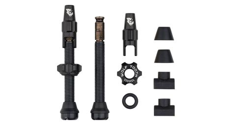 Valves tubeless wolf tooth avec clik valve noir