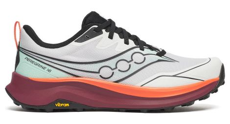 Chaussures Trail Saucony Peregrine 16 Blanc/Rouge Homme