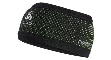 Bandeau tête odlo velocity ceramiwarm noir jaune unisex