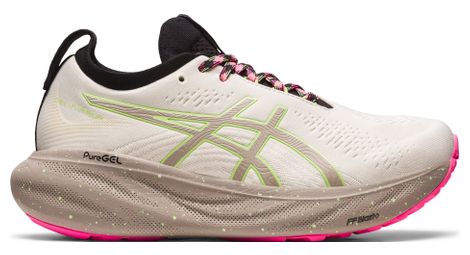 Asics gel nimbus 25 tr laufschuhe weiß grau rosa damen 40