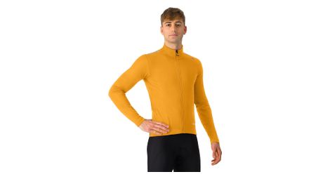 Castelli espresso air orange long sleeve jacket