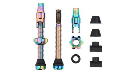 Valves Tubeless Wolf Tooth avec Clik Valve Oil Slick