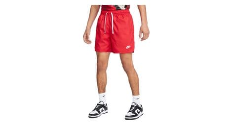 Pantalones cortos nike sportswear woven lined flow rojo m