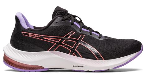 Asics gel pulse 14 black pink purple women's running shoes