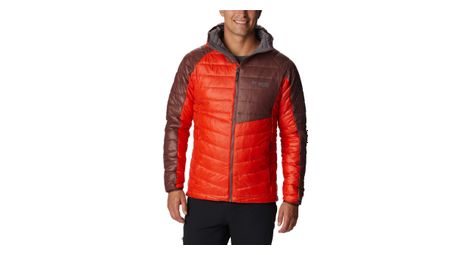 Doudoune columbia platinum peak hooded rouge homme