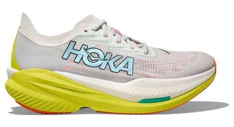 Chaussures running hoka mach x 2 blanc/jaune/orange homme