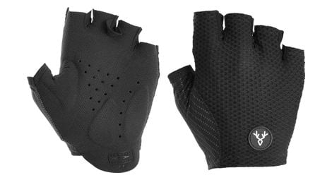 Par de guantes cortos lebram glières negros