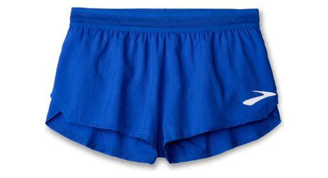 Brooks elite 3in split short blue uomo