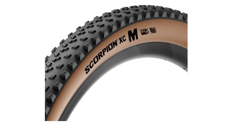 Pneu VTT Pirelli Scorpion XC M 29'' Tubeless Ready Souple ProWall Race Classic Marron