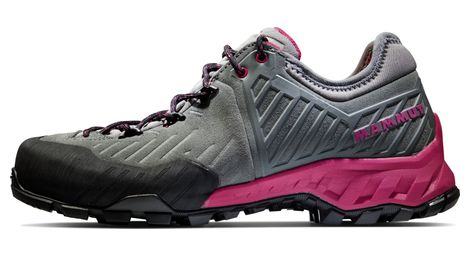 Zapatillas de senderismo para mujer mammut alnasca ii low gtx gris