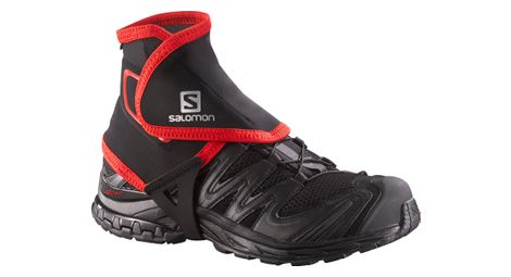 Guetre haute salomontrail noir rouge
