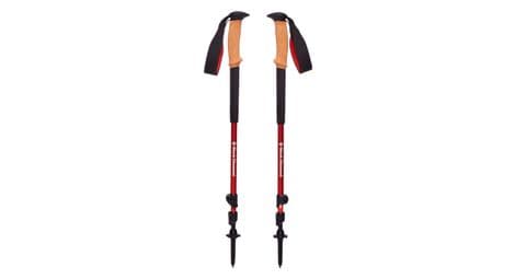 Black diamond trail cork hiking poles red