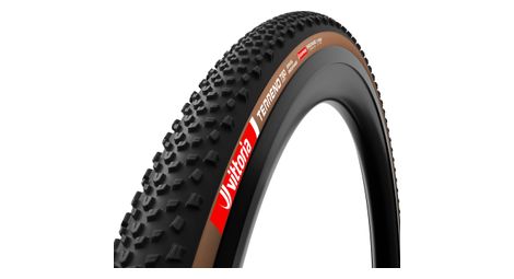 Pneu Gravel Vittoria Terreno T60 Mixed Gravel Endurance 700 mm Tubeless Ready Souple Anti-Puncture Belt Endurance Formulation Graphene Flancs Marrons