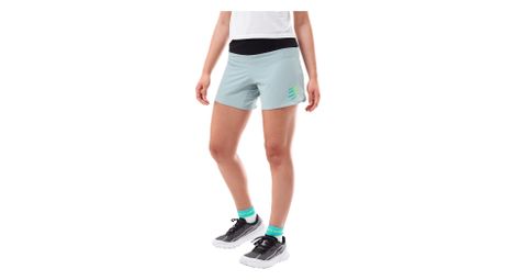 Pantalones cortos Compressport Trail Racing azul para mujer