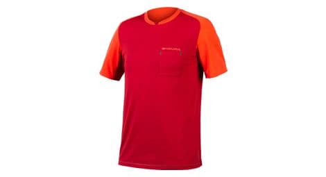 Camiseta endura gv500 foyle rojo óxido