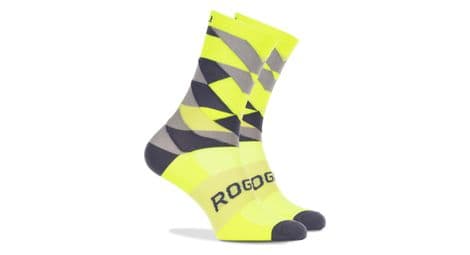 Chaussettes velo rogelli rcs-14 - homme - fluor/jaune