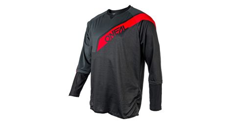 Maillot manches longues o neal tobanga gris rouge