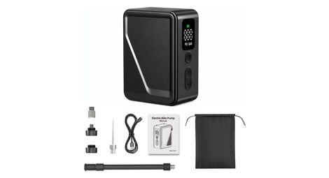 Pompe Velkyne Electrique Mini 120 PSI Arrêt Automatique Manomètre LED Compatible Presta Schrader