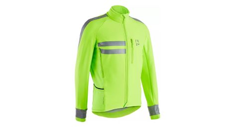 Triban rc500 softshell jacket fluorescent yellow