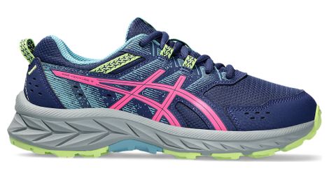 Chaussures de trail asics gel-venture 9 gs bleu rose vert enfant