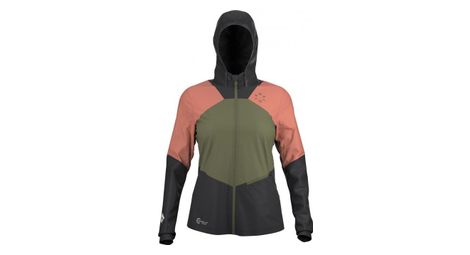 Veste femme maloja marlingm moss kaki noir rose