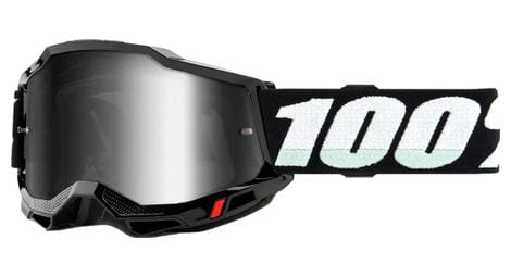 Masque 100 accuri 2 enfant noir verres miroir argent