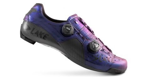chaussures de route lake cx403 x chameleon bleu noir modelo horma ancha