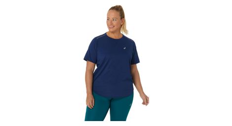 Damen asics road kurzarmtrikot blau s