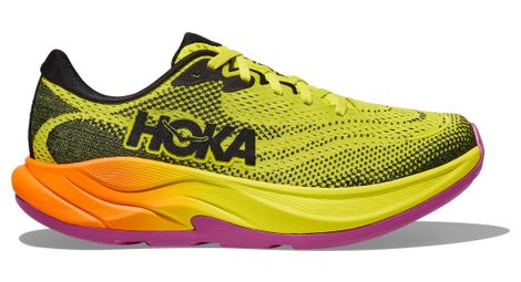 Chaussures running hoka rincon 4 jaune/orange/rose homme