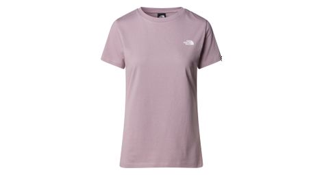 T-shirt manches courtes femme the north face simple dome rose