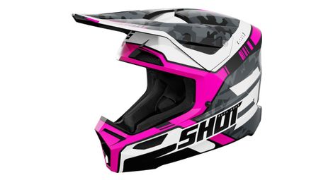 Casque Integral Shot Furious Flash Rose Brillant