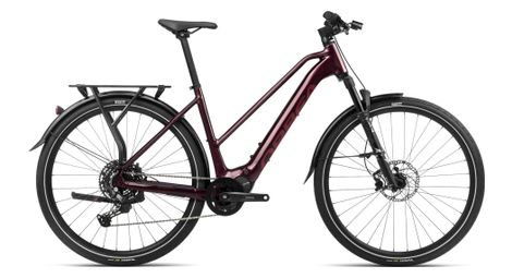 Orbea kemen mid 30 electric trekking bike shimano cues 10s 540 wh 29'' metallic burgundy red 2024