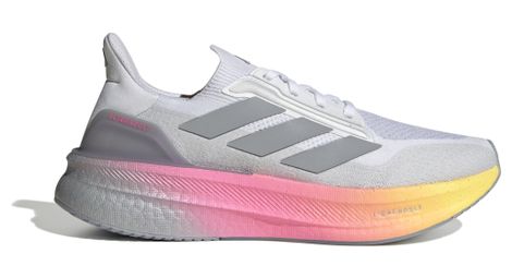 Adidas ultraboost 5x running shoes white/pink/orange men's